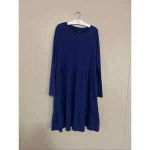 Seta T Blue Long Sleeve Dress Woman’s Size XL NEW